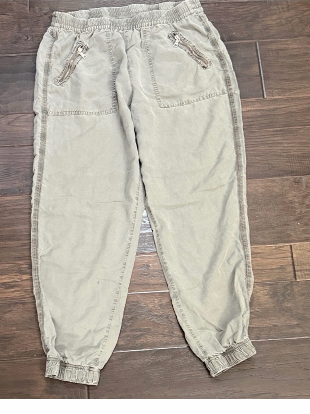 YFB Young Fabulous & Broke Green Cargo Pants Tuxedo Stripe Size L